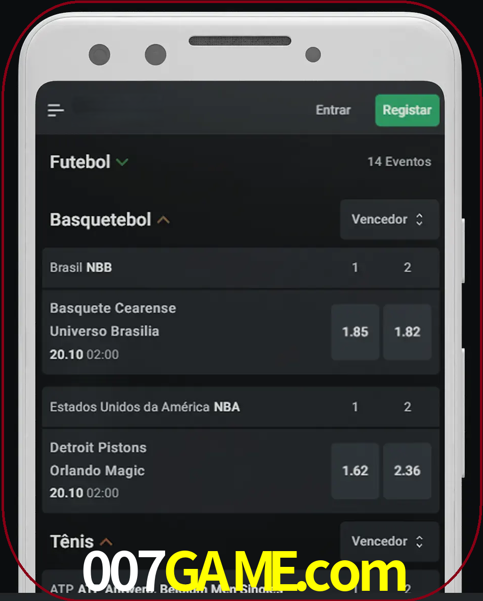 Aposte e assista aos esportes em formato ao vivo.