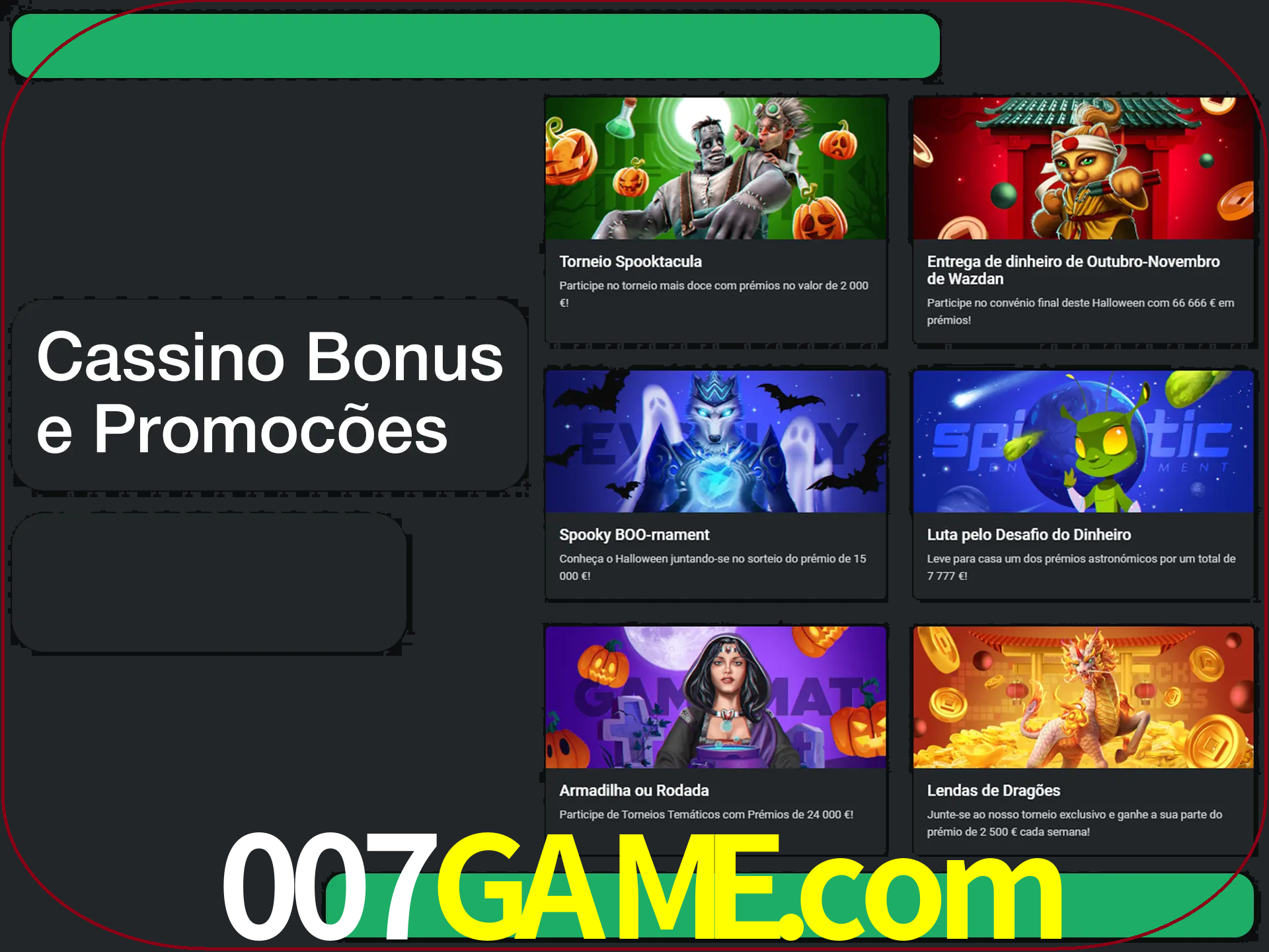 Verifique se há novos bônus de cassino para reivindicar.