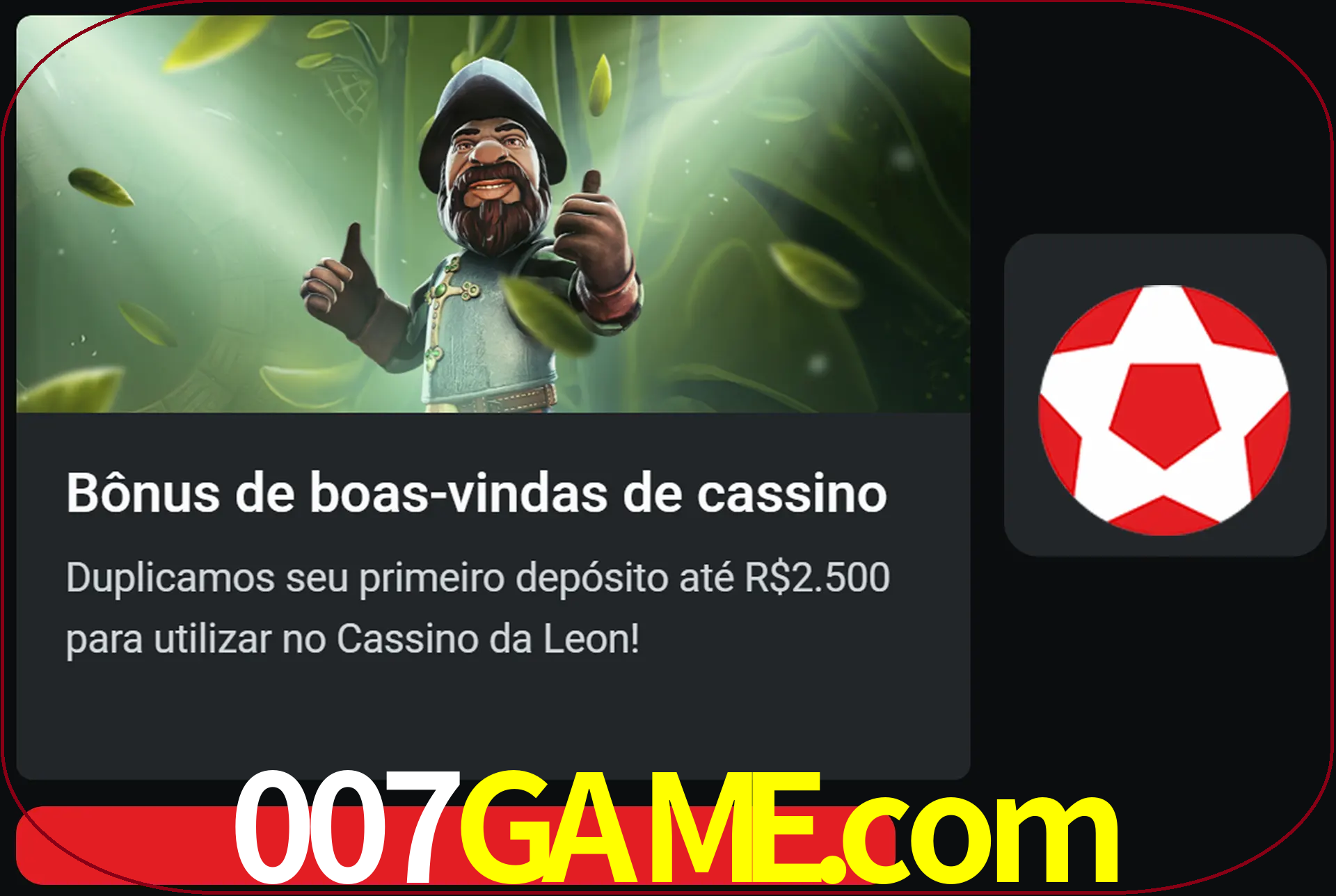 Receba seu dinheiro do bônus de boas-vindas após o primeiro depósito.