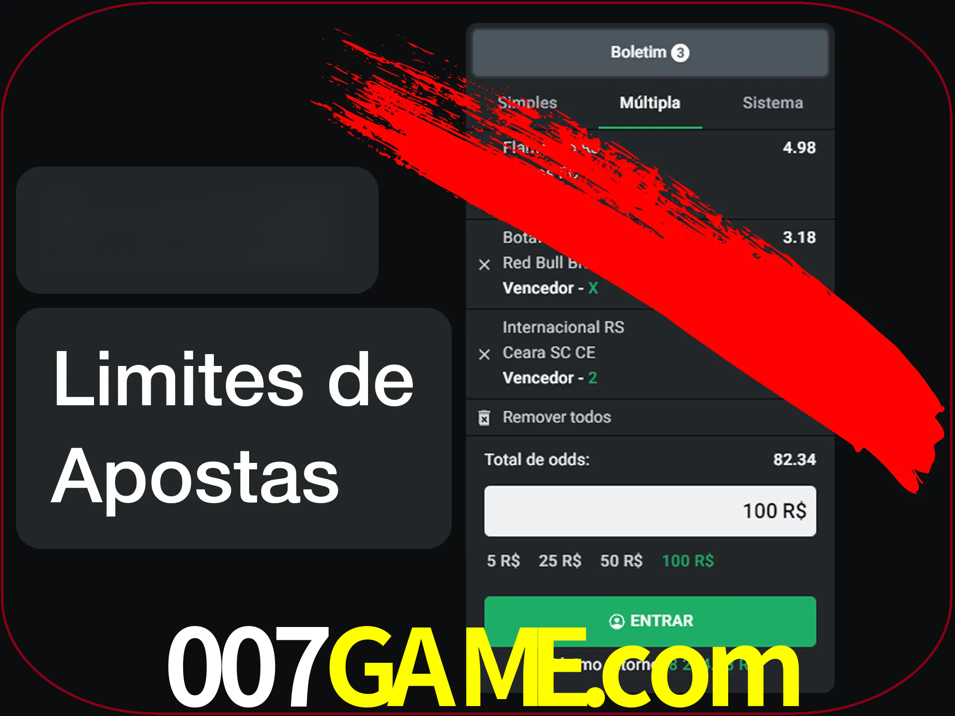 Não faça apostas loucas.